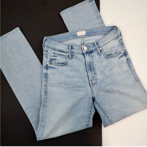 Mother Rascall Ankle Jeans High Waisted 27 Light Wash Rome Casual Stretch